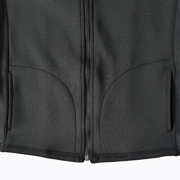 Noli Yoga Cora Scuba Jacket Sz M Black Mesh Sleeve Athleisure Sporty Goth Moto - Picture 5 of 6